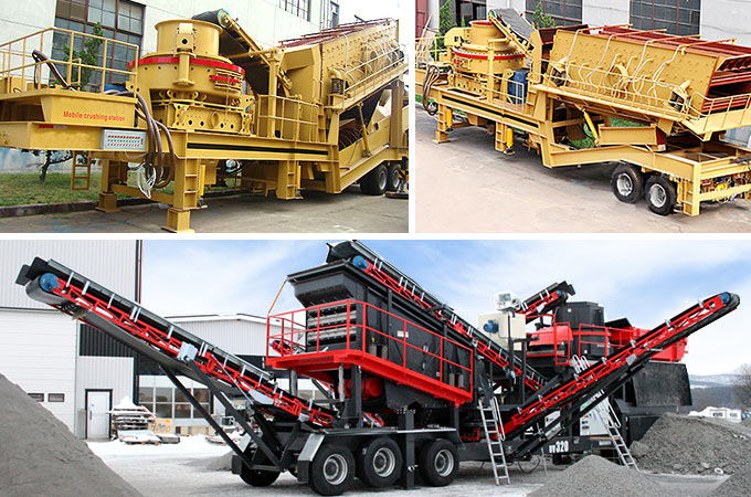 Mobile VSI Crusher Production Site